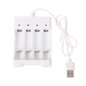 Universal Smart 4-Slot Battery Charger Adapter 1.2V - USB Plug Rechargeable Solution