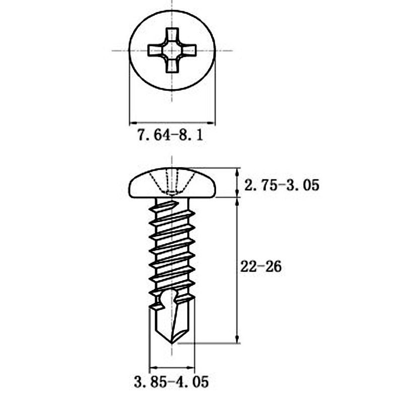 Stainless Steel Coiled Hair Drill Tail Screws with Cross Recess Design - Image 5