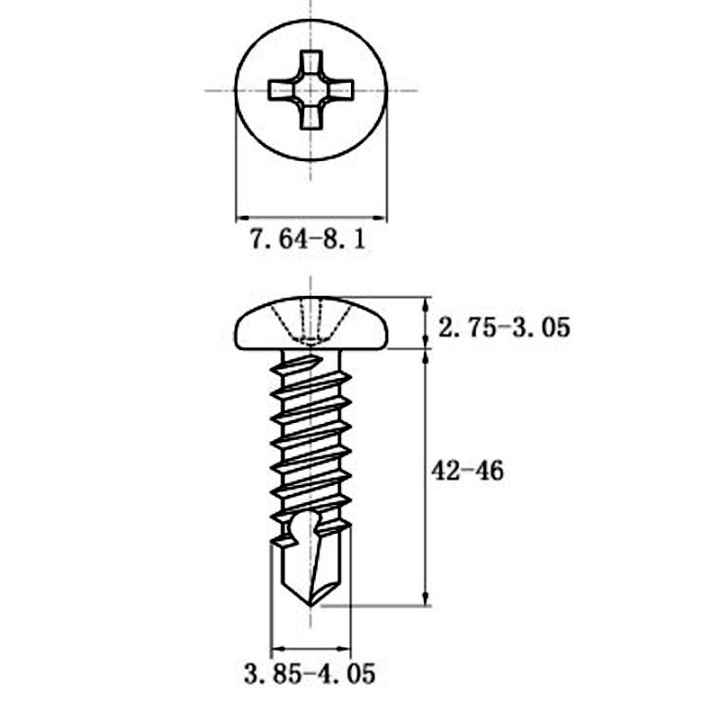 Stainless Steel Coiled Hair Drill Tail Screws with Cross Recess Design - Image 8