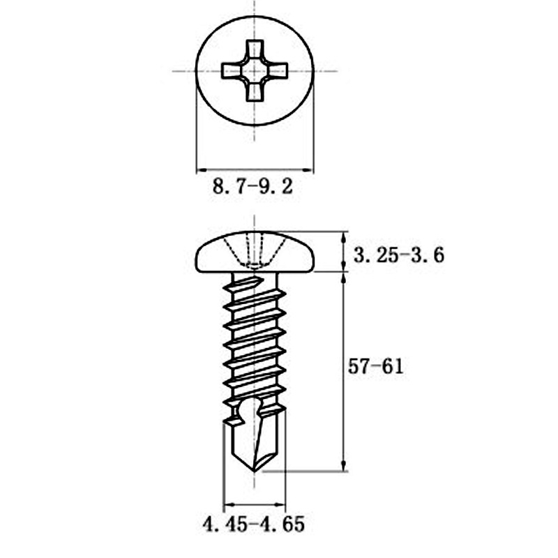 Stainless Steel Coiled Hair Drill Tail Screws with Cross Recess Design - Image 18