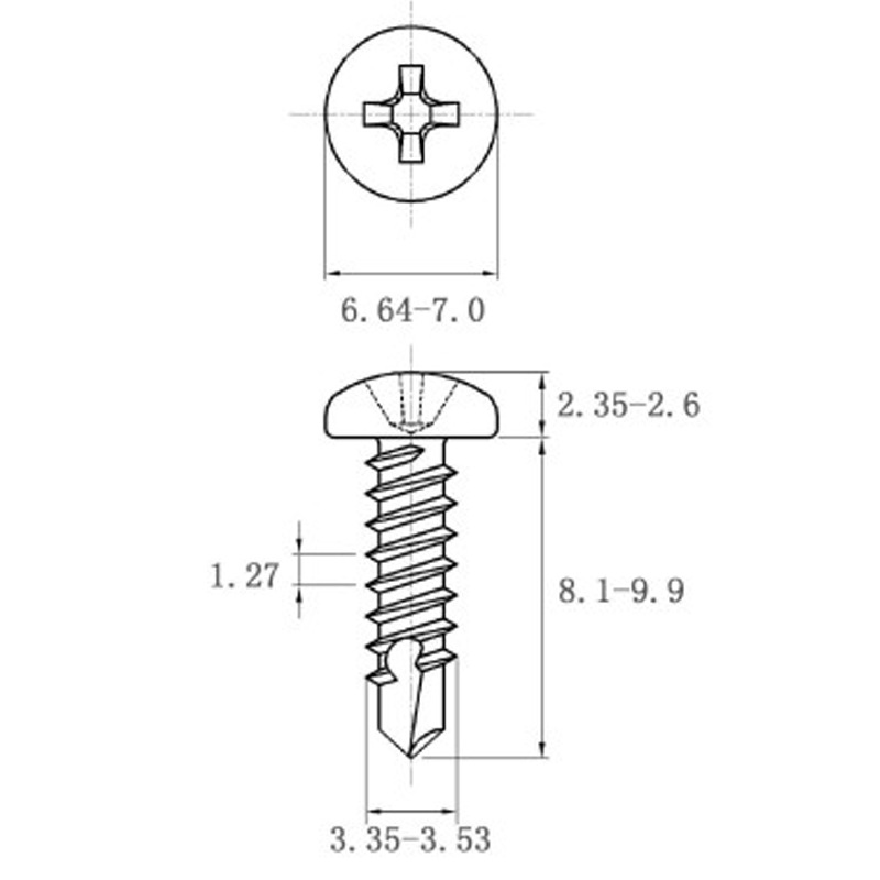 Stainless Steel Coiled Hair Drill Tail Screws with Cross Recess Design - Image 23