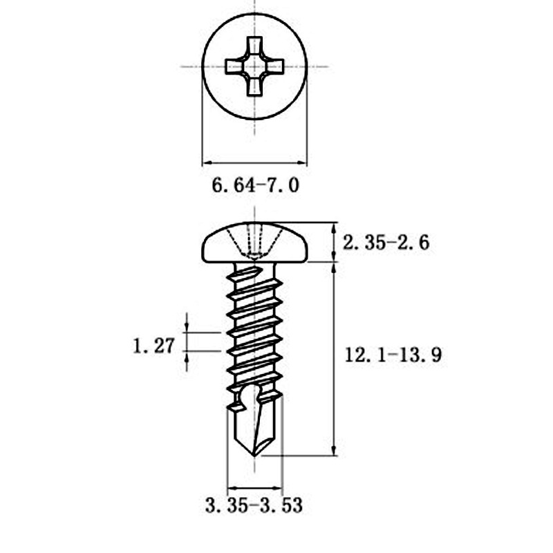 Stainless Steel Coiled Hair Drill Tail Screws with Cross Recess Design - Image 24