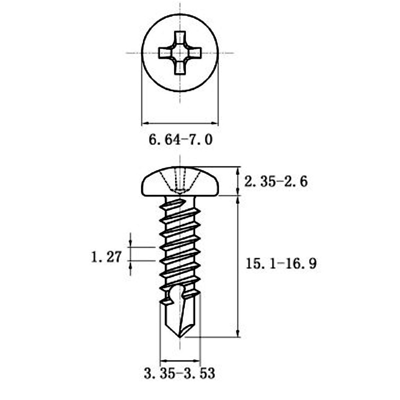 Stainless Steel Coiled Hair Drill Tail Screws with Cross Recess Design - Image 25