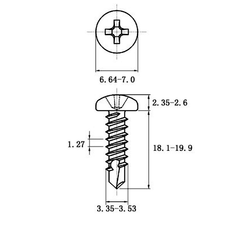 Stainless Steel Coiled Hair Drill Tail Screws with Cross Recess Design - Image 26