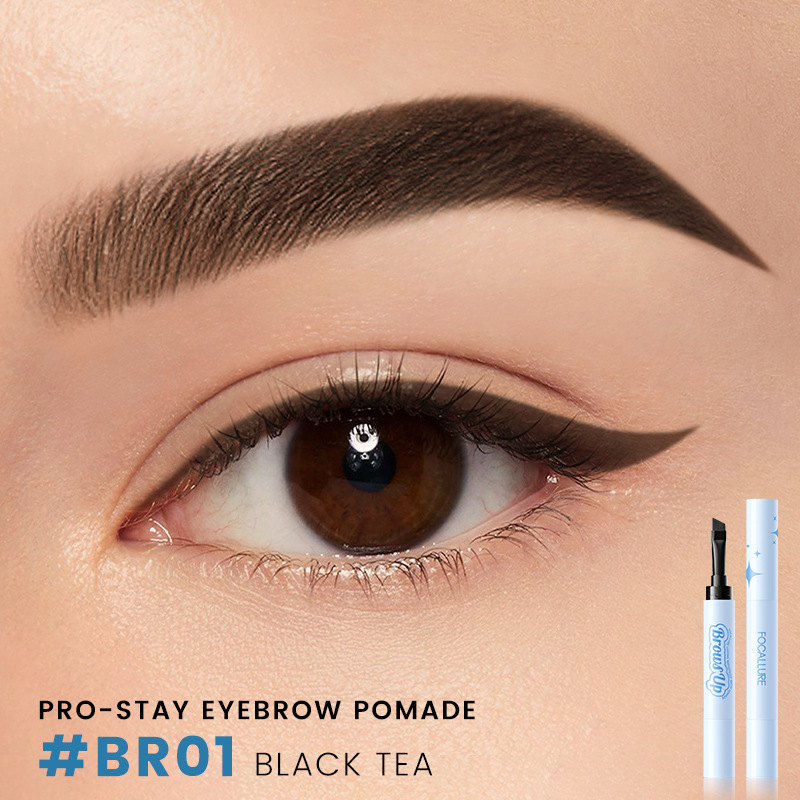 2-in-1 3D Eyebrow Gel & Cream Eyeliner Pencil - Waterproof, Long-lasting Pomade Enhancers in 3 Colors for Flawless Makeup - Image 2