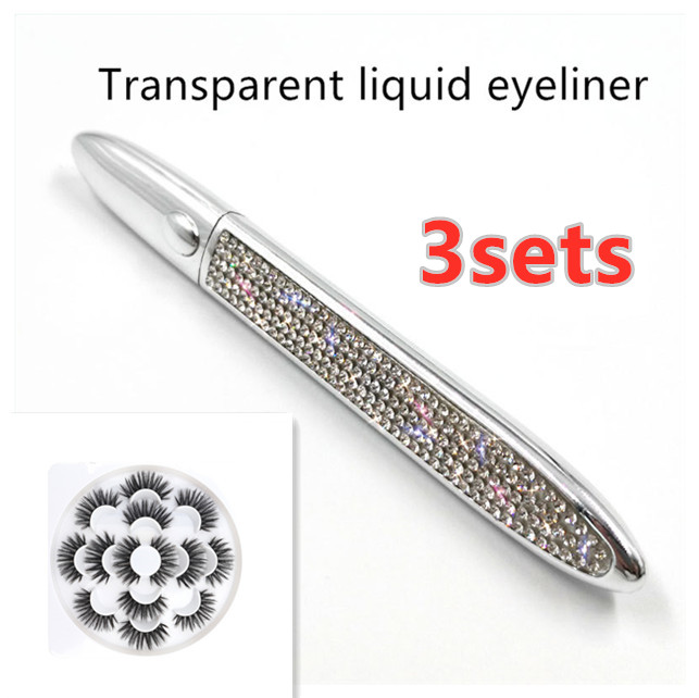 Self-Adhesive False Eyelashes with Multicolor Eyeliner for Effortless Glam - Image 17