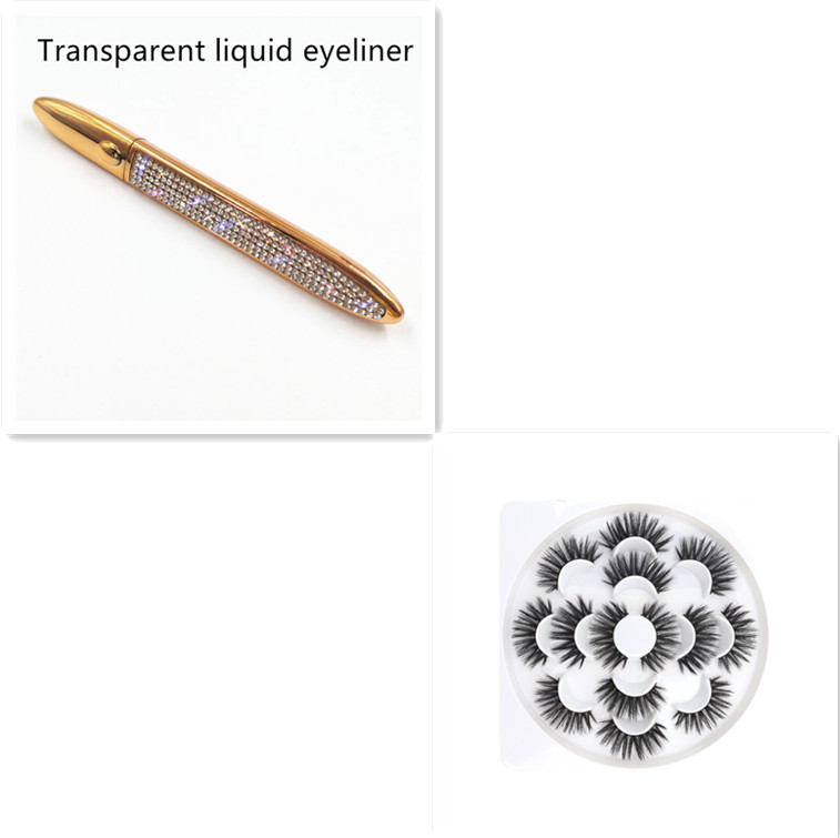 Self-Adhesive False Eyelashes with Multicolor Eyeliner for Effortless Glam - Image 40