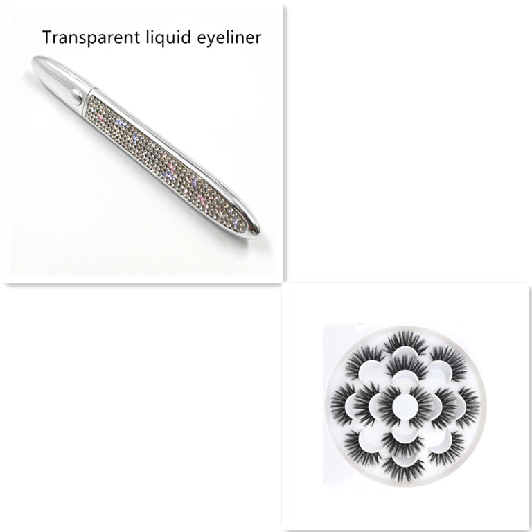 Self-Adhesive False Eyelashes with Multicolor Eyeliner for Effortless Glam - Image 42