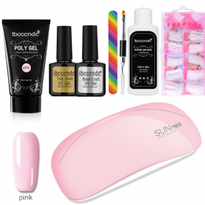 Effortless and Quick Crystal Glue Extensions - 100-Piece Box with Scaled Nail Crystals