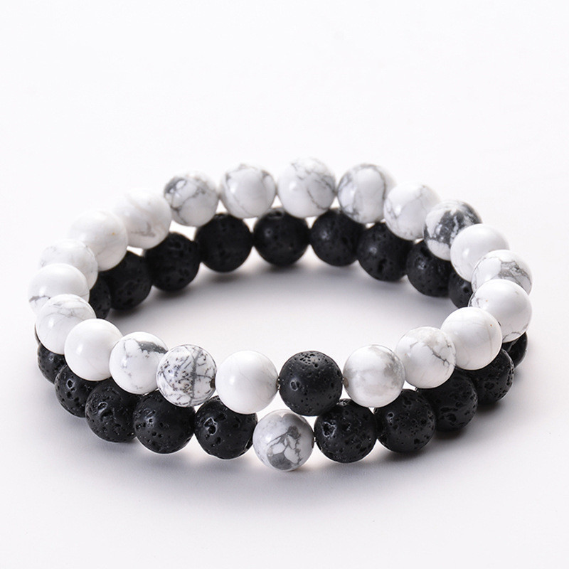 Elegant Black Matte Green Malachite Bracelets for Women and Men - Elastic Strand Jewelry - Image 20