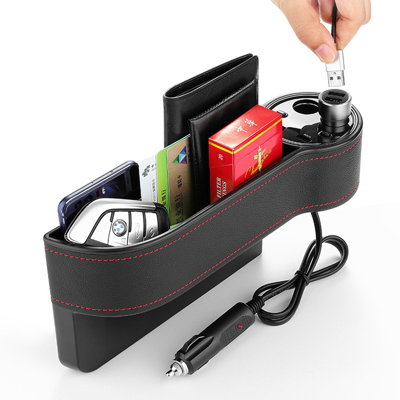 Versatile Car Seat Storage Organizer with Slotted Design for Easy Access - Image 3