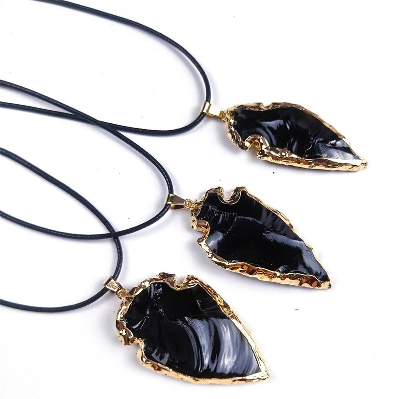 Natural Irregular Obsidian Raw Ore Necklace - Unique Accessories for Style - Image 4