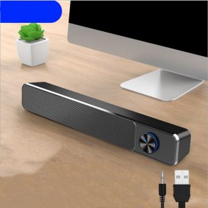 Compact Wired Desktop Speakers for Home Computer Audio Setup