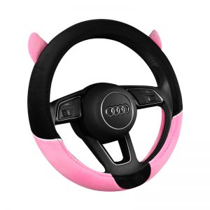 Cute Cartoon Car Steering Wheel Cover - Adorable Gloves for Your Vehicle