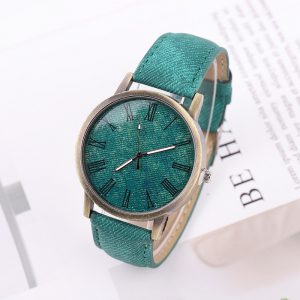Stylish Women's Casual Denim Belt Quartz Watch for Everyday Elegance