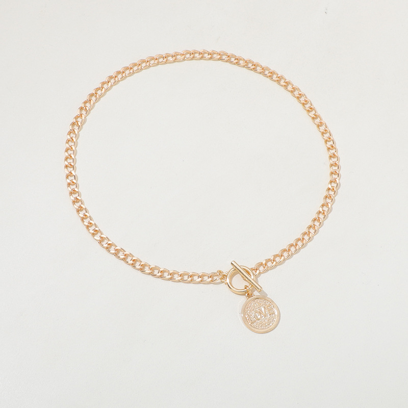 European and American Premium Retro U-Shaped Double-Layer Metal Chain Tag Necklace - Image 6