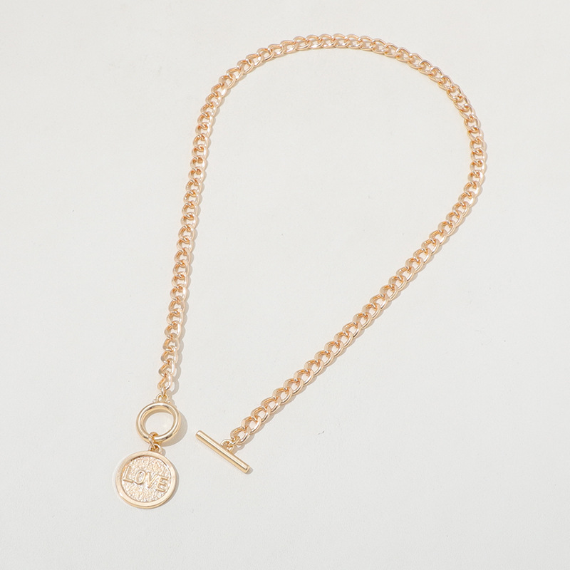 European and American Premium Retro U-Shaped Double-Layer Metal Chain Tag Necklace - Image 12