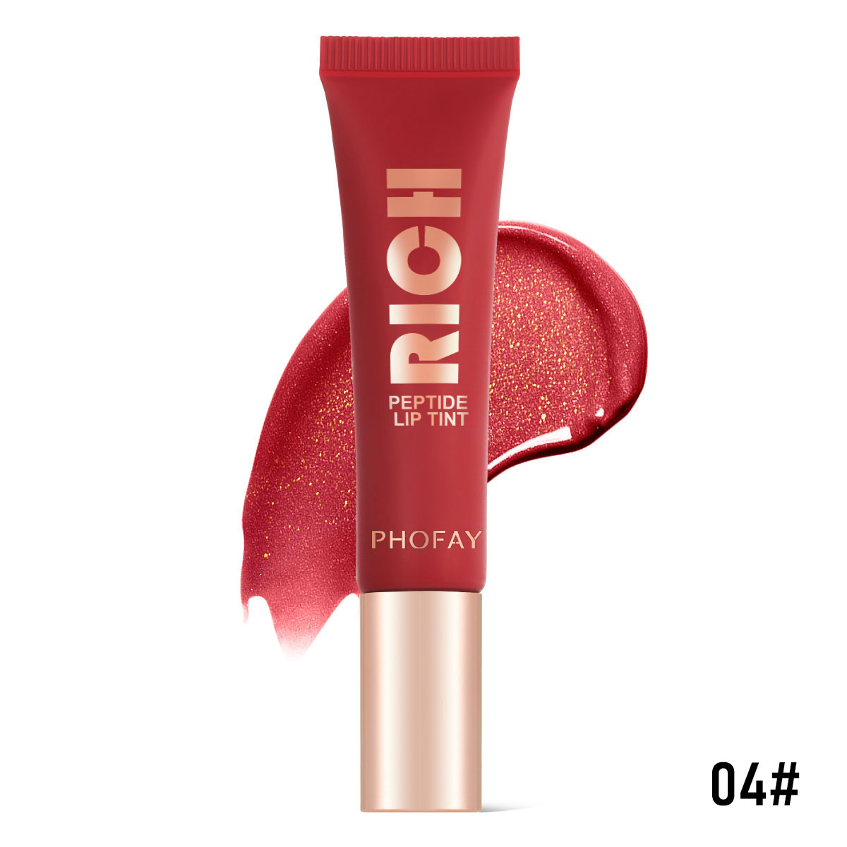 PHOFAY Peptide Lip Tint for Vibrant, Hydrated Lips - Long-Lasting Color - Image 3