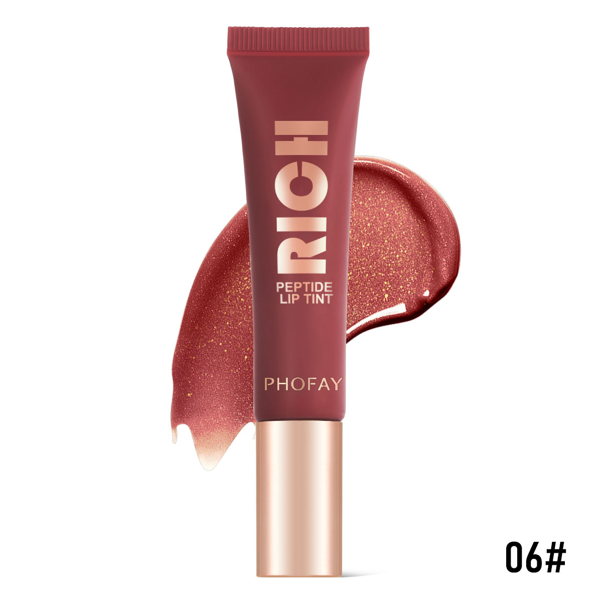 PHOFAY Peptide Lip Tint for Vibrant, Hydrated Lips - Long-Lasting Color - Image 7