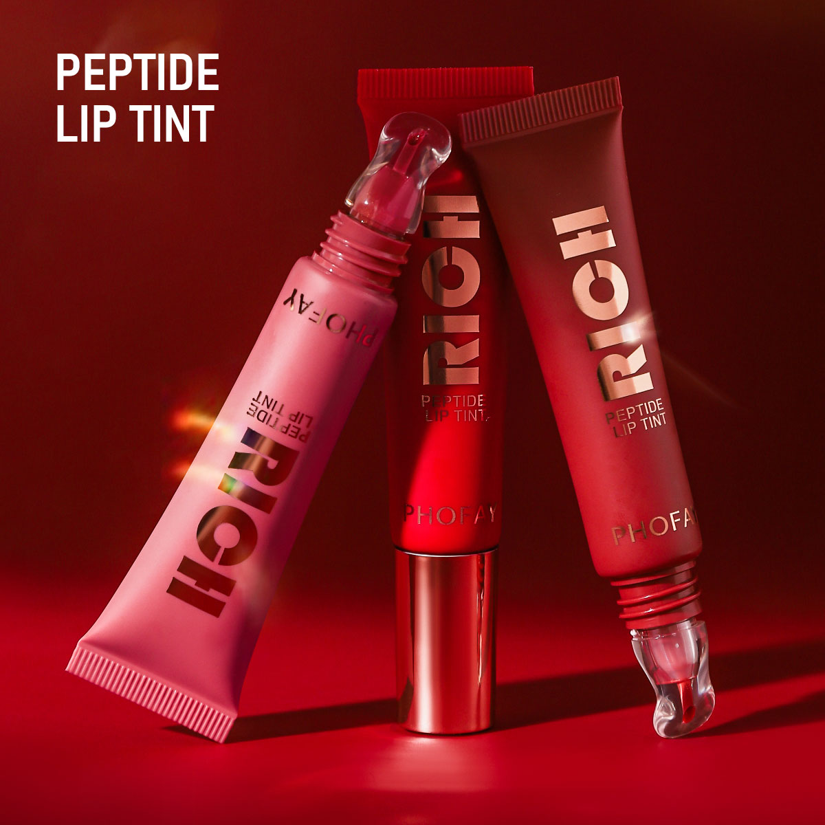 PHOFAY Peptide Lip Tint for Vibrant, Hydrated Lips - Long-Lasting Color - Image 20