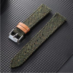 Tweed Vintage Leather Watch Strap - Timeless Style and Durability