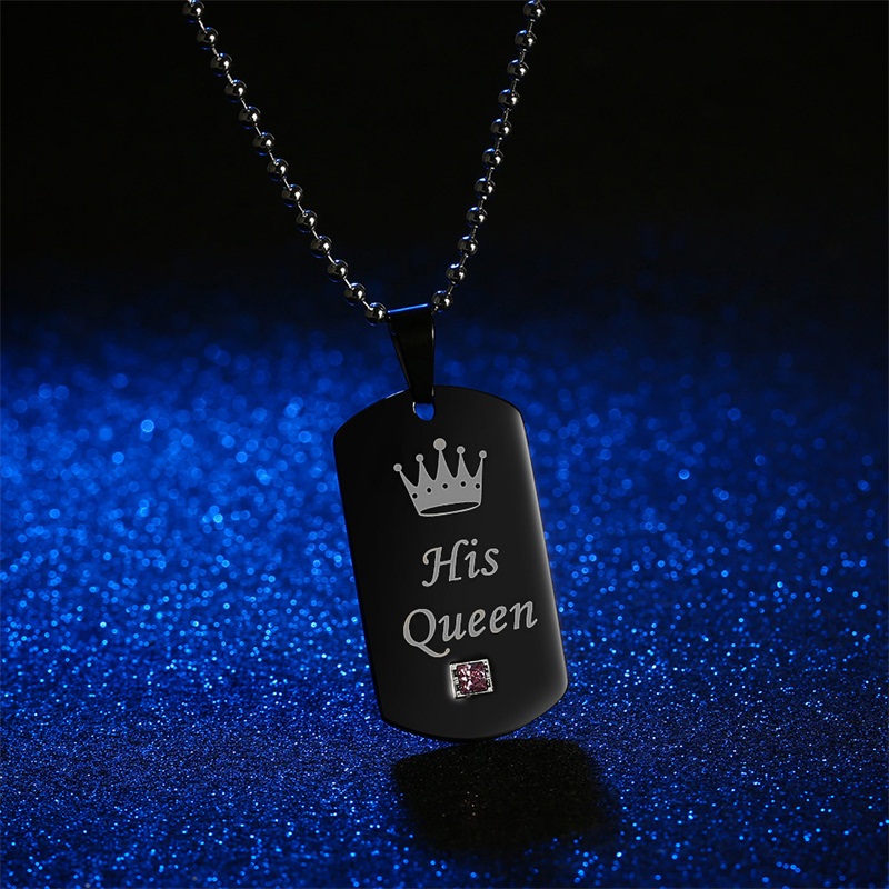 His Queen & Her King Matching Couple Necklaces - Perfect Gift for Lovers - Image 10
