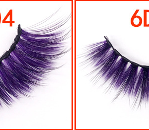 Gradient Color 6D Mink Faux Eyelashes for Stunning Eye Makeup