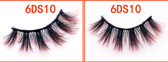 Gradient Color 6D Mink Faux Eyelashes for Stunning Eye Makeup - Image 2
