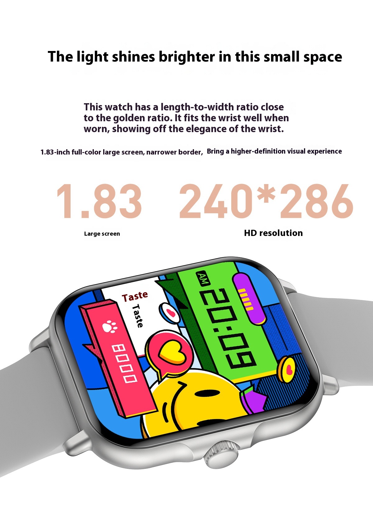 Bluetooth-Compatible Smart Watch with Calling, Message Alerts, Sports Tracking, Heart Rate & Sleep Monitoring - Image 5