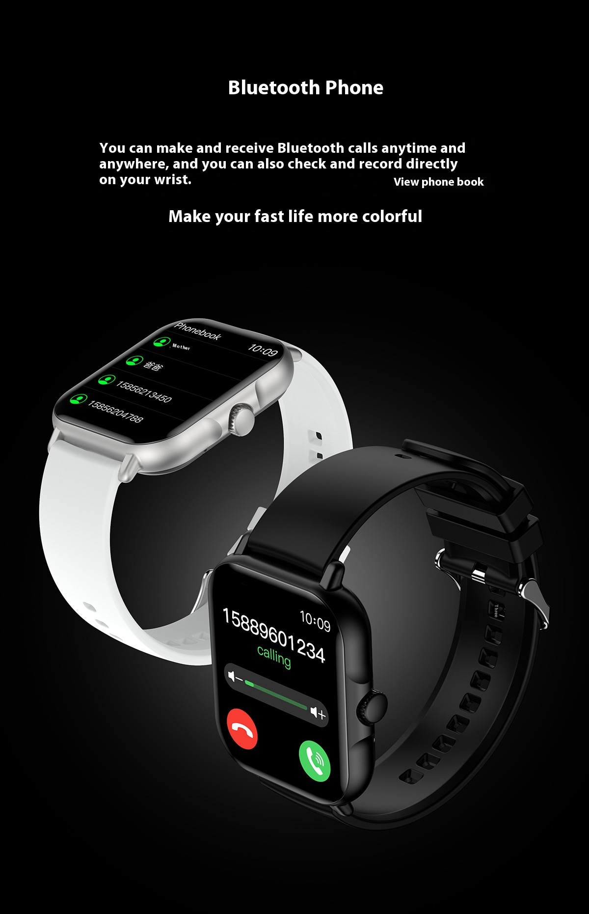 Bluetooth-Compatible Smart Watch with Calling, Message Alerts, Sports Tracking, Heart Rate & Sleep Monitoring - Image 6