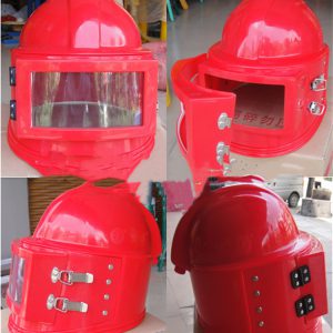 Oxygen-Supply Sandblasting Helmet with Thermostat | Durable One-Piece Design