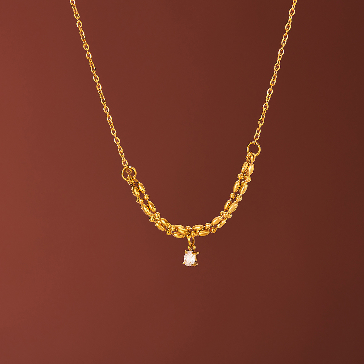 Niche Zircon Winding Necklace - Fade-Resistant & Stylish Design - Image 2