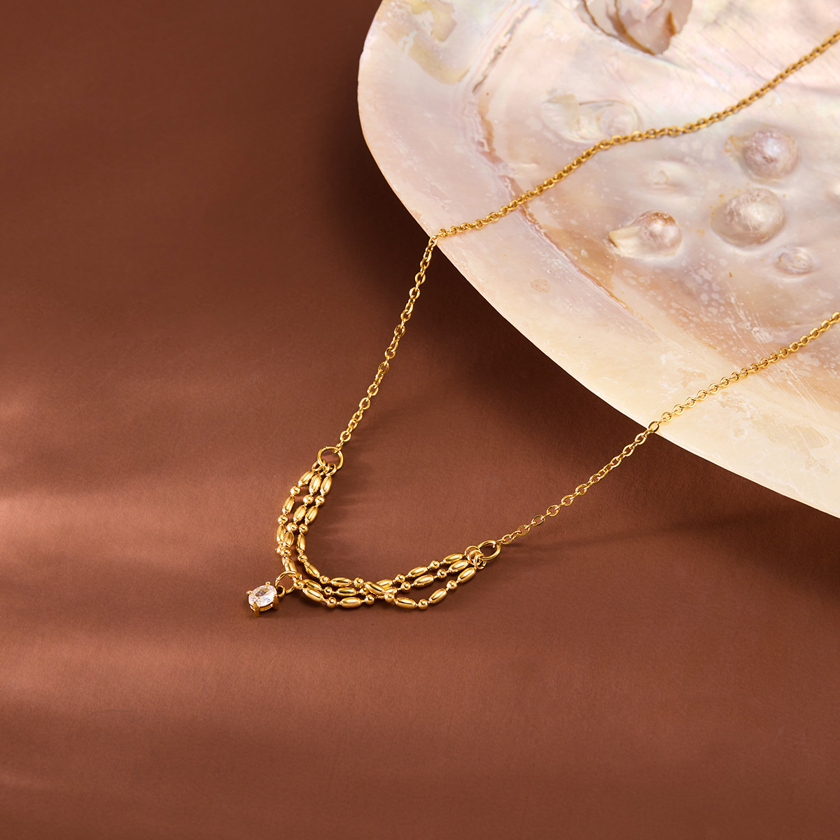 Niche Zircon Winding Necklace - Fade-Resistant & Stylish Design - Image 4