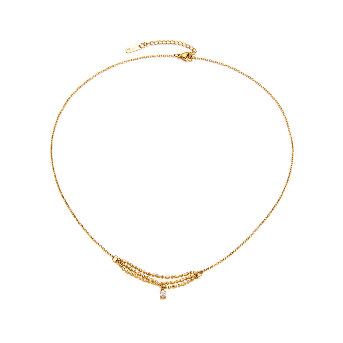 Niche Zircon Winding Necklace - Fade-Resistant & Stylish Design - Image 5