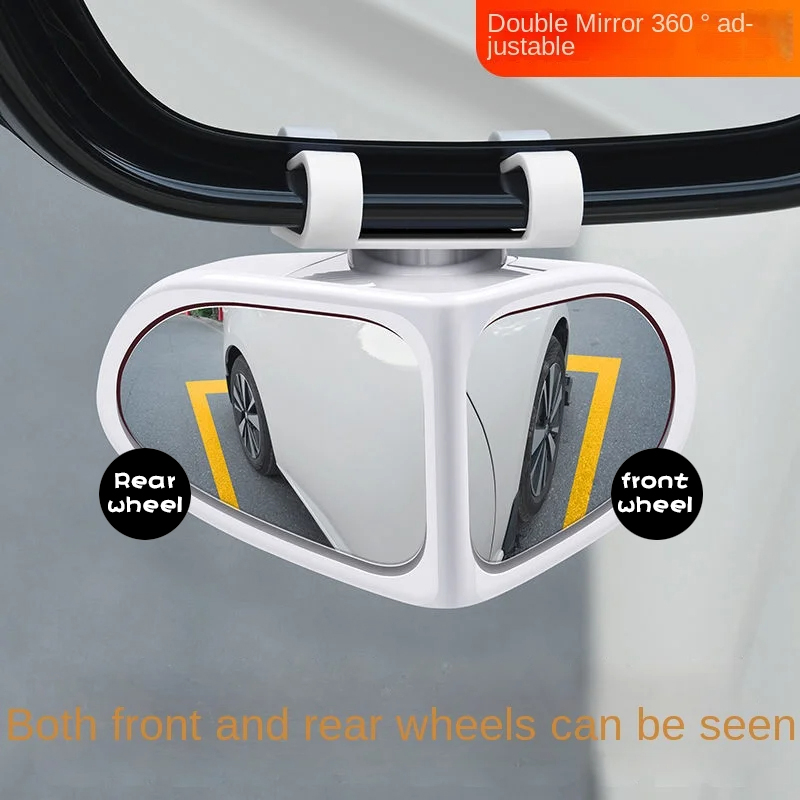 Car Reversing Round Wide-Angle Mirror - Double-Sided 360 Adjustable Rearview Mirror for Front and Rear Wheels - Image 11