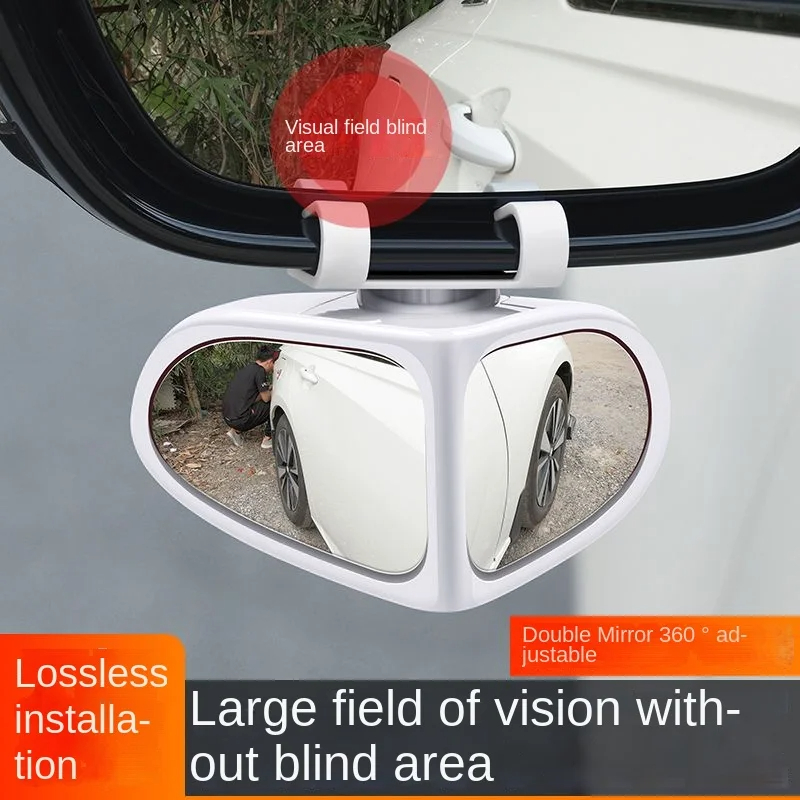 Car Reversing Round Wide-Angle Mirror - Double-Sided 360 Adjustable Rearview Mirror for Front and Rear Wheels - Image 15