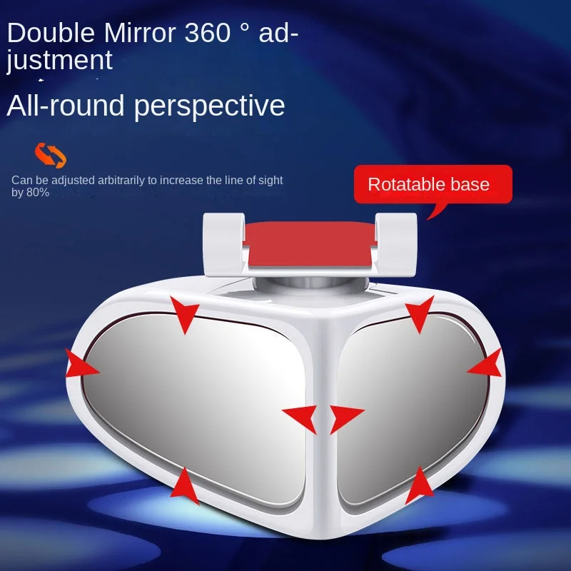 Car Reversing Round Wide-Angle Mirror - Double-Sided 360 Adjustable Rearview Mirror for Front and Rear Wheels - Image 16