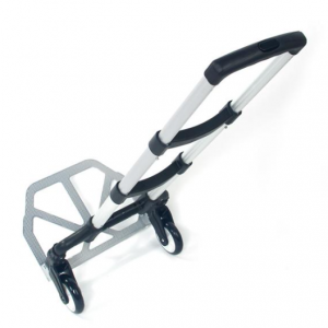 Compact Foldable Telescopic Trolley Cart for Luggage - Black Travel Solution