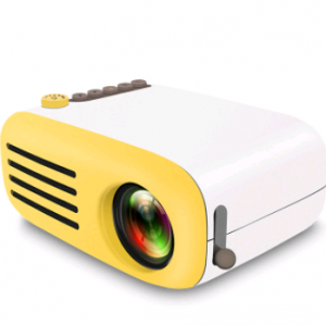 Compact Mini LED Pocket Projector for Home Use - USB HDMI Portable Video Projector with Optional Battery