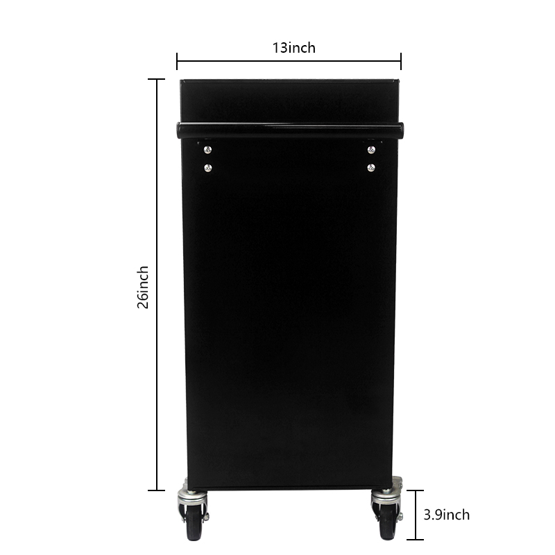 Heavy-Duty Metal Wheelie Tool Cart for Easy Mobility and Storage - Image 5