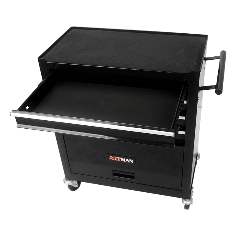 Heavy-Duty Metal Wheelie Tool Cart for Easy Mobility and Storage - Image 9