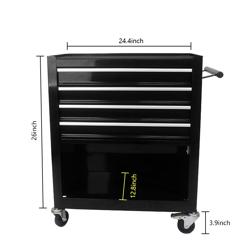 Heavy-Duty Metal Wheelie Tool Cart for Easy Mobility and Storage - Image 17