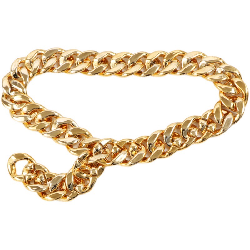 Ins Street Style Metal Gold Thick Chain Wide Waist Decoration Accessory - Image 4