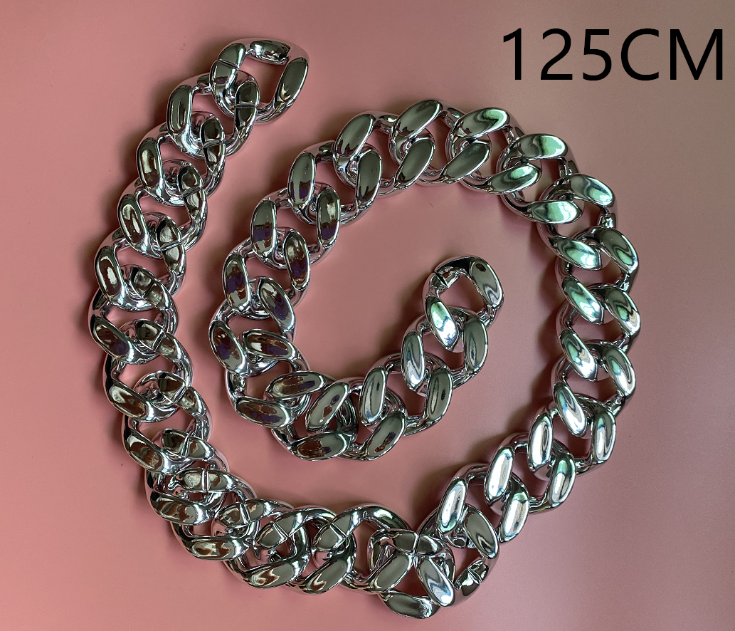 Ins Street Style Metal Gold Thick Chain Wide Waist Decoration Accessory - Image 7