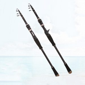 Ultra Light Carbon Telescopic Fishing Rod - Portable Straight Shank Design