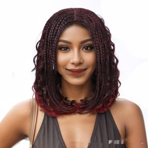 Bohemian Hand-woven Three-strand Braid Wave Wig for Women’s Headgear