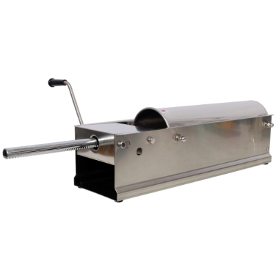 7L 15LBS Stainless Steel Horizontal Sausage Stuffer - Manual Sausage Maker with 4PCS Nozzles for Home & Commercial Use - Image 11