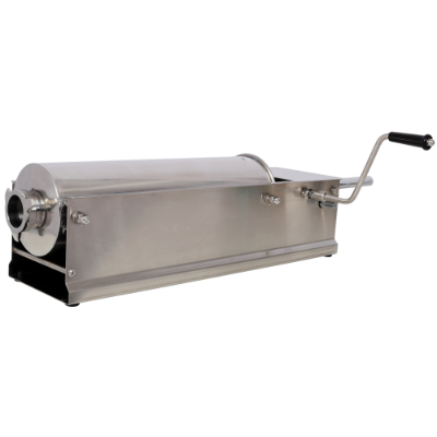 7L 15LBS Stainless Steel Horizontal Sausage Stuffer - Manual Sausage Maker with 4PCS Nozzles for Home & Commercial Use - Image 12