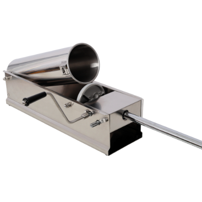 7L 15LBS Stainless Steel Horizontal Sausage Stuffer - Manual Sausage Maker with 4PCS Nozzles for Home & Commercial Use - Image 15