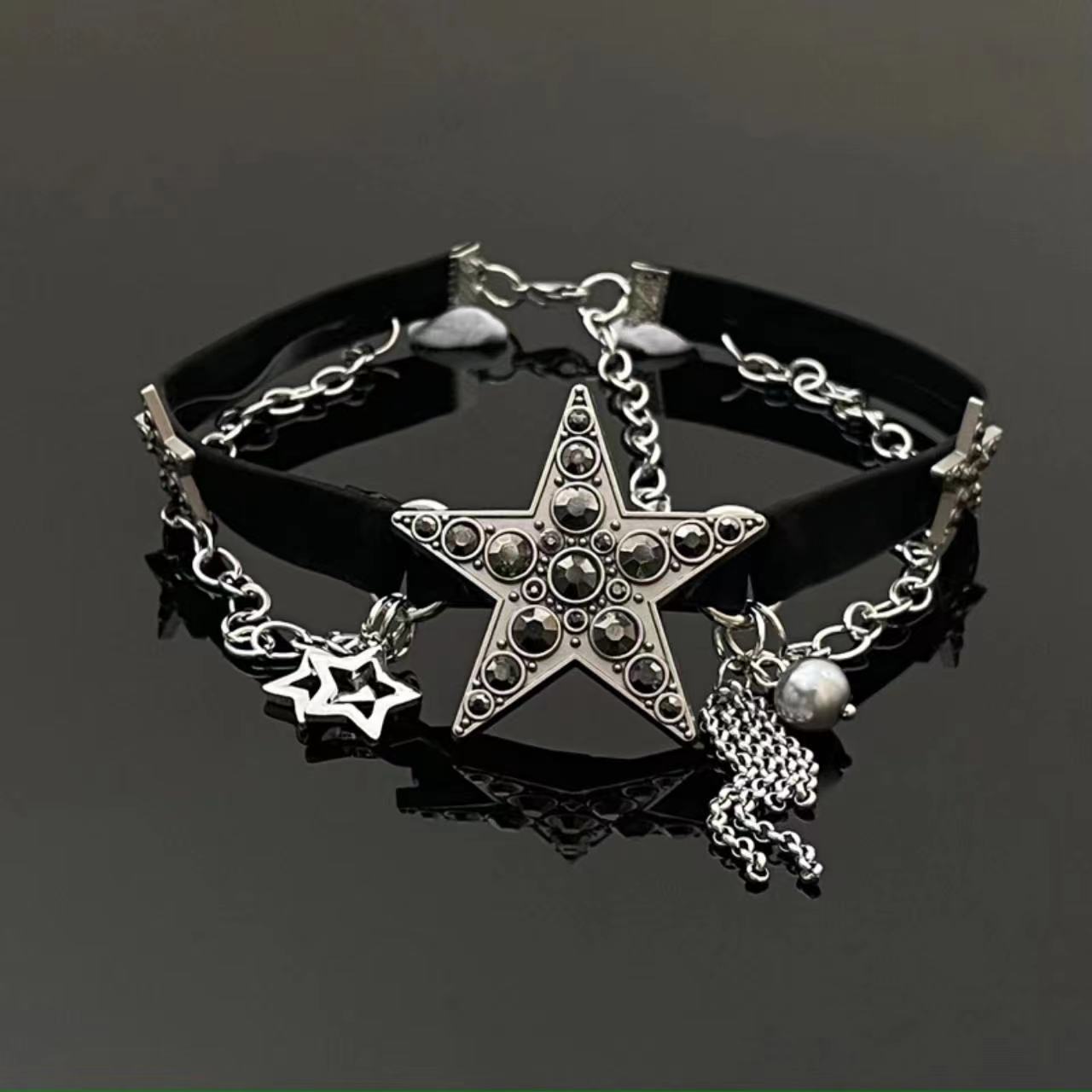 Gothic Punk Subculture Hot Girl Y2G Pentagram Tassel Necklace - Trendy Accessory - Image 12